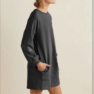 UpWest | Long Sleeve Sweatshirt Dress in Dark Gray Size Medium NWT